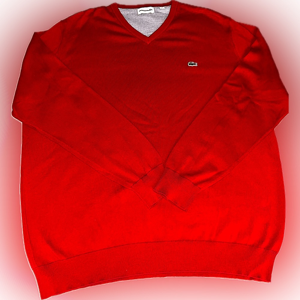 NEW 🔥LACOSTE V NECK SWEATER